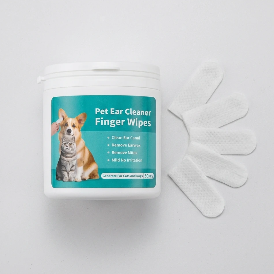 Pet Ear Cleaning Wipes Finger Stall