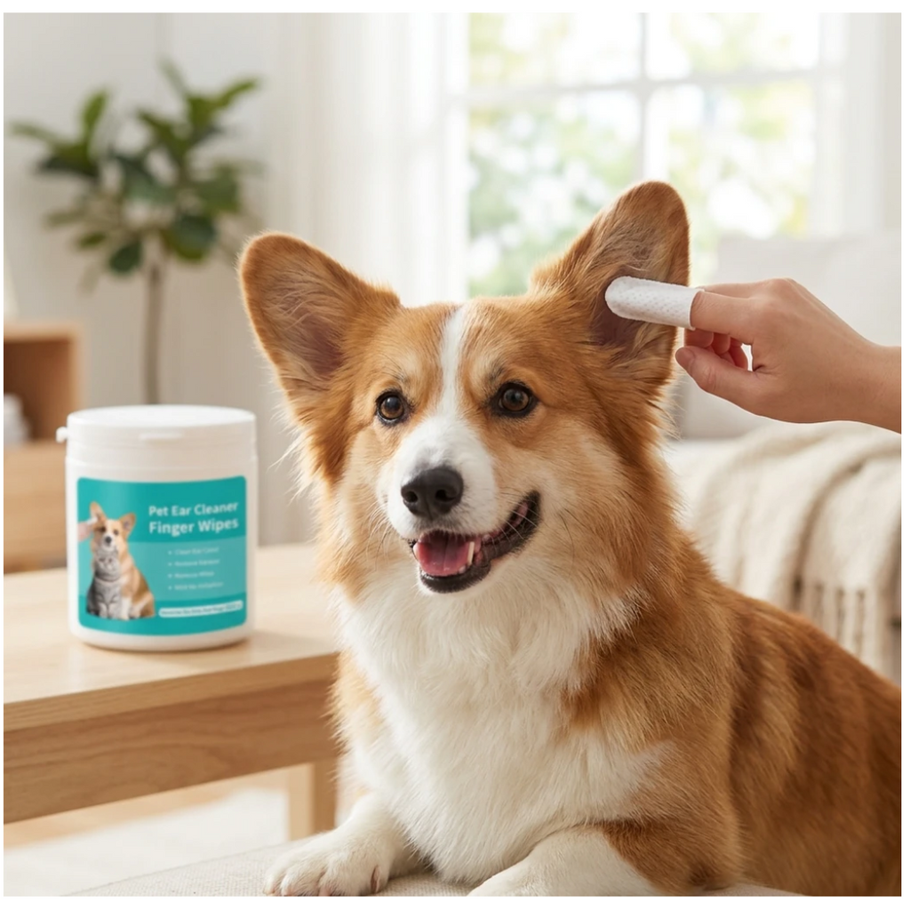 Pet Ear Cleaning Wipes Finger Stall