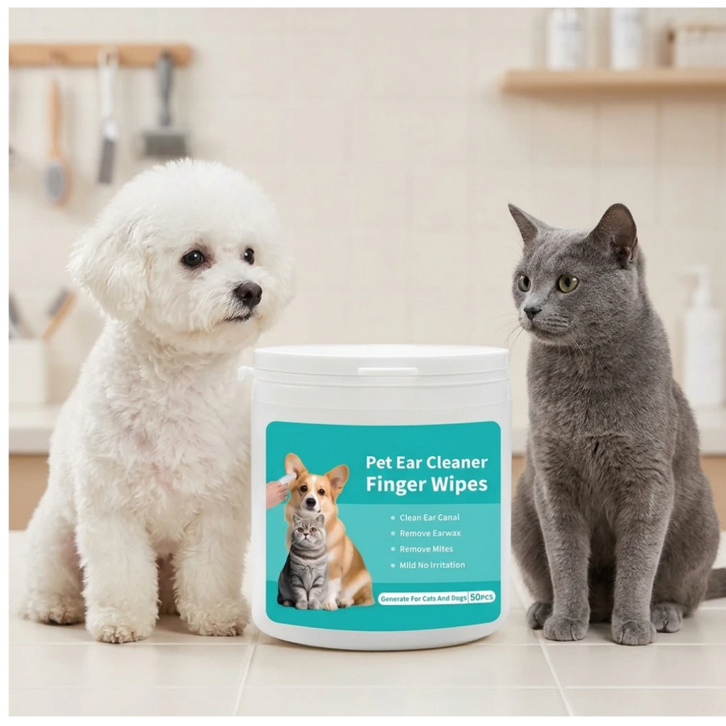 Pet Ear Cleaning Wipes Finger Stall