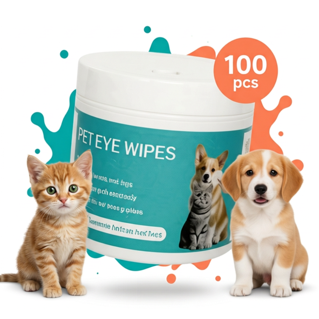 Pet Eye Wipes for Dogs & Cats